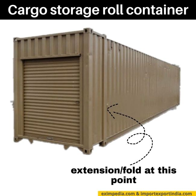 Cargo storage roll container