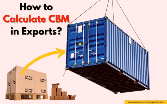 How to calculate CBM in LCL exports shipment