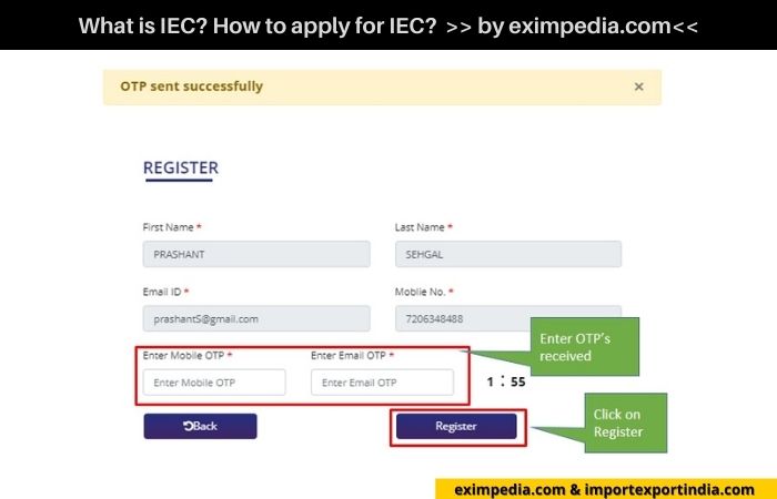 What is IEC, How to apply for IEC - eximpedia 14