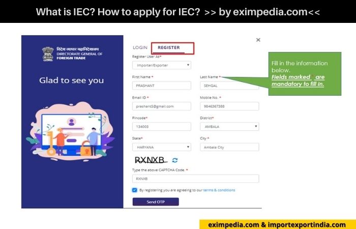 What is IEC, How to apply for IEC - eximpedia 16