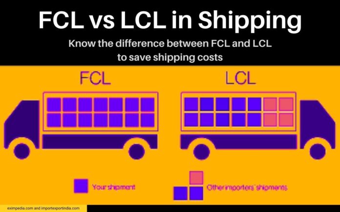 FCL vs LCL in shipping. Know difference between FCL and LCL to save shipping costs - eximpedia.com