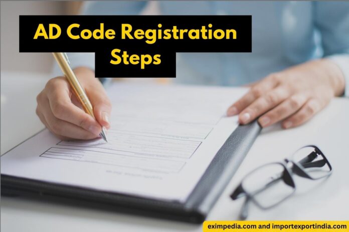 AD Code Registration Steps - Eximpedia